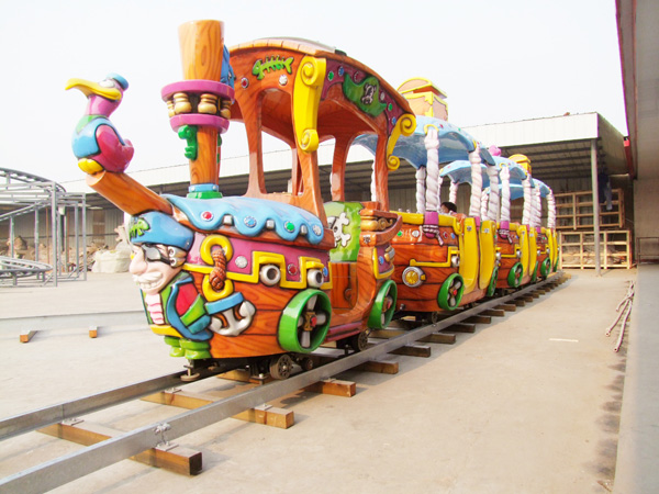 Train in mall
